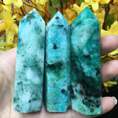 Top A+Natural PHOENIX Stone Tower quartz Crystal Obelisk Wand Reiki healing 1PC