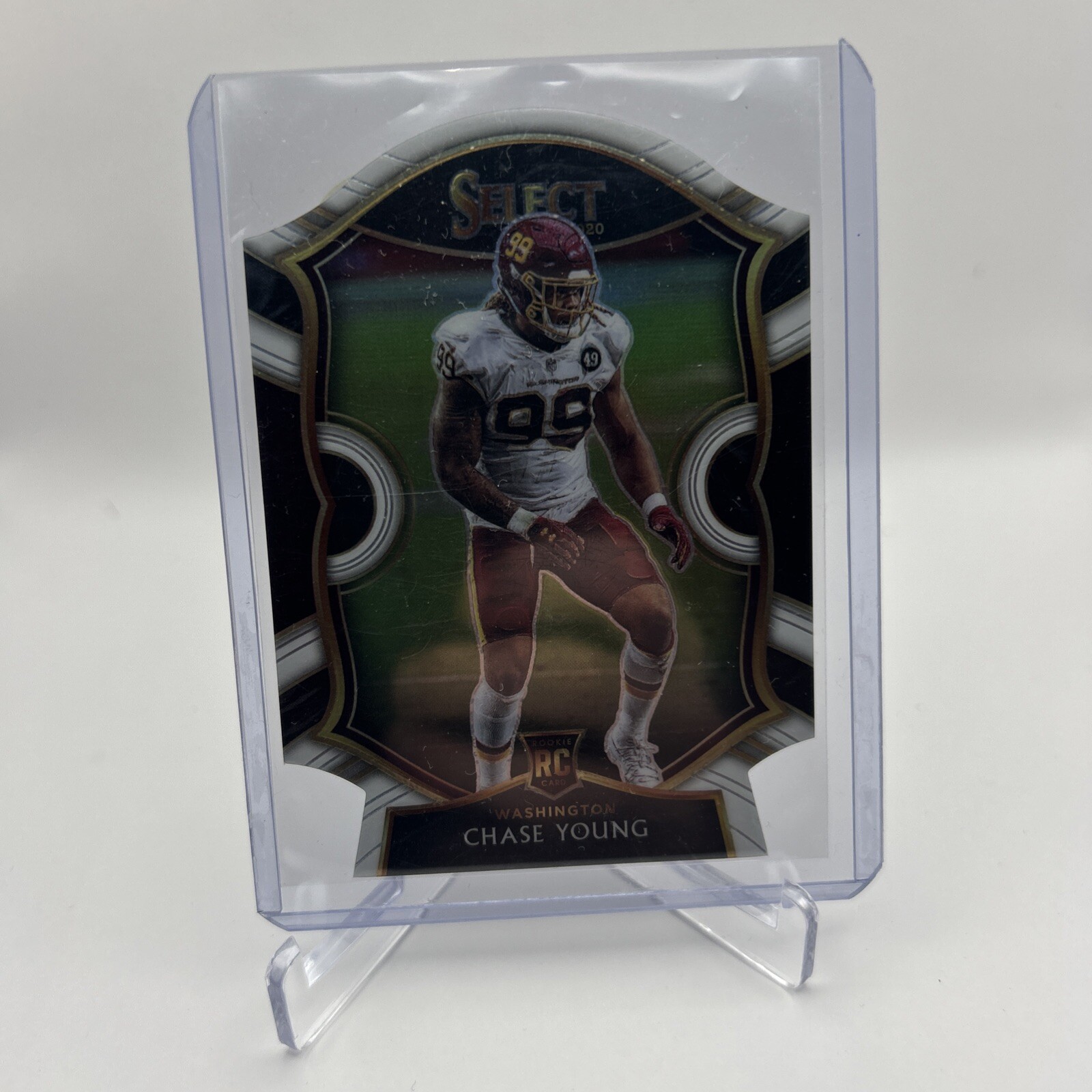 CHASE YOUNG 2020 SELECT Black/white CONCOURSE ROOKIE DIE CUT RC Q0927