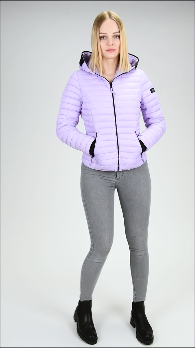 Giacca Trapuntata Navahoo Donna Con Cappuccio - Modello B348, Calda E Alla Moda - Foto 2