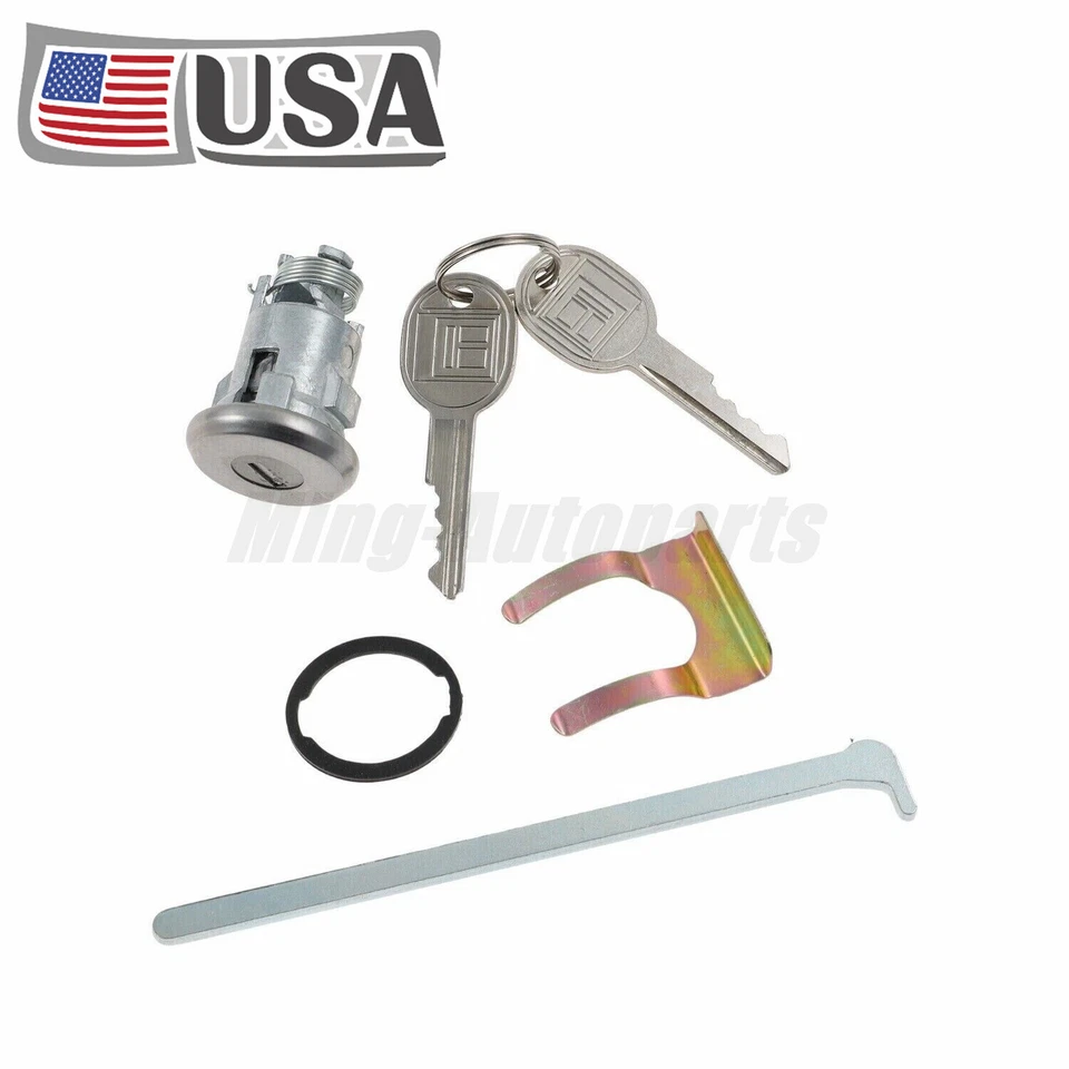 For Buick Cadillac Chevrolet Trunk Lock Cylinder with 2 Keys USA Foto 3 de 4