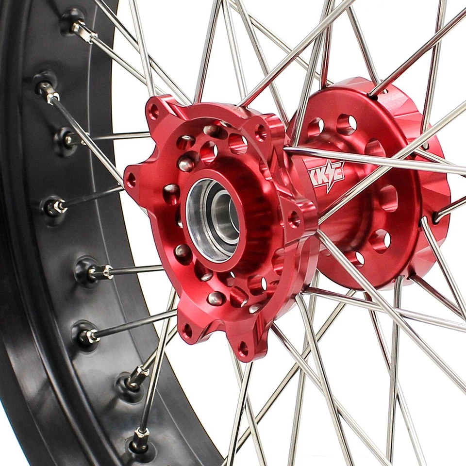 KKE 3.5*17/4.25*17 Motard 车轮轮胎适用于本田 XR400R 1996 - 2004 XR600R 91-2000 — 第 4/4 张图片