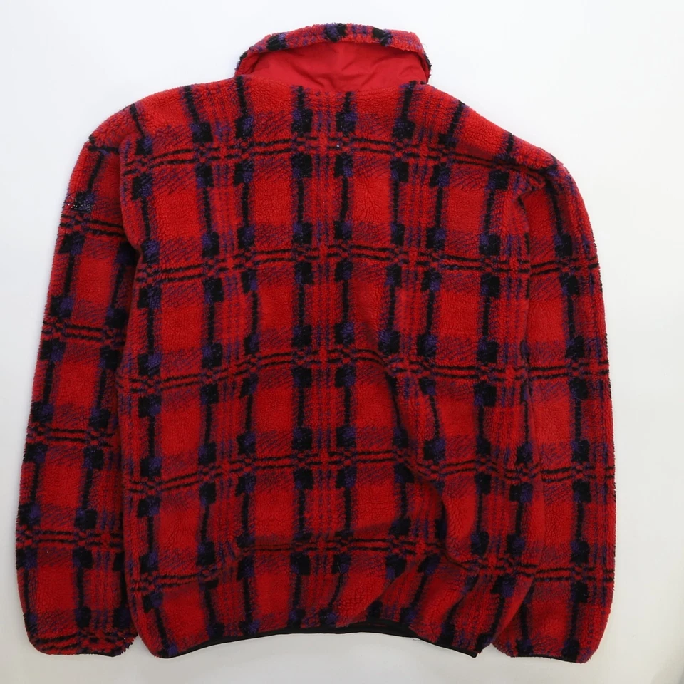 Chaqueta polar abstracta Gerry vintage talla grande roja Foto 2 de 3