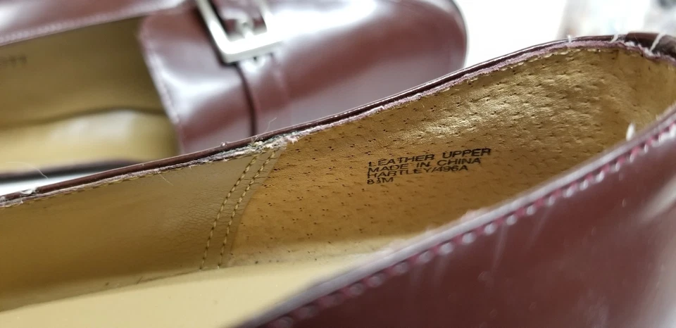 Mujer Shoes-Karen Scott Hebilla de Cuero Loafers-Brown-Size 8.5M-NEW - Imagen 3 de 4