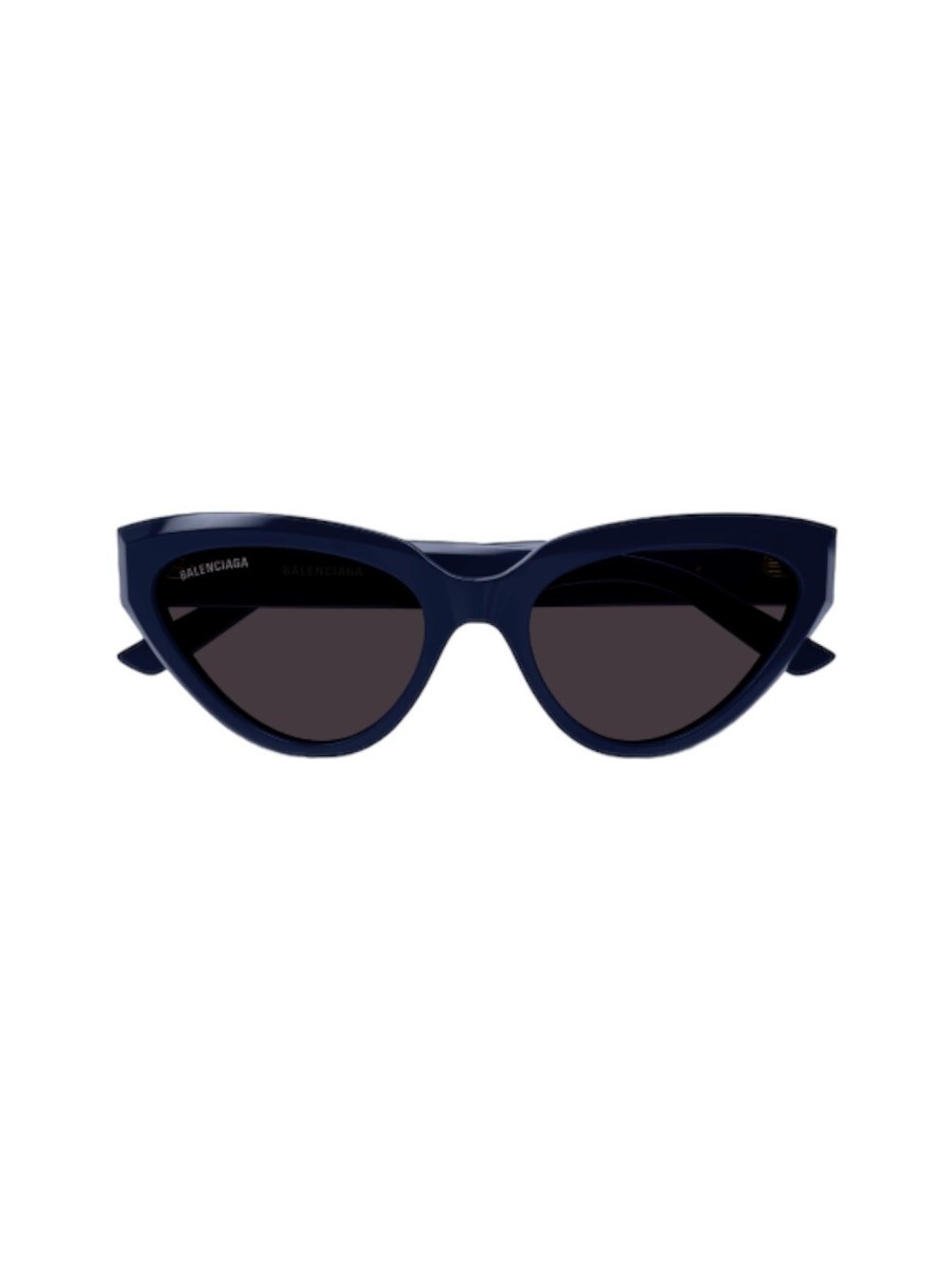 サングラス BALENCIAGA SS25 Woman SUNGLASSES (BB0270S 004 BLUE) Balenciaga BB0270S 004 Sunglasses Women's Blue/Grey Cat Eye