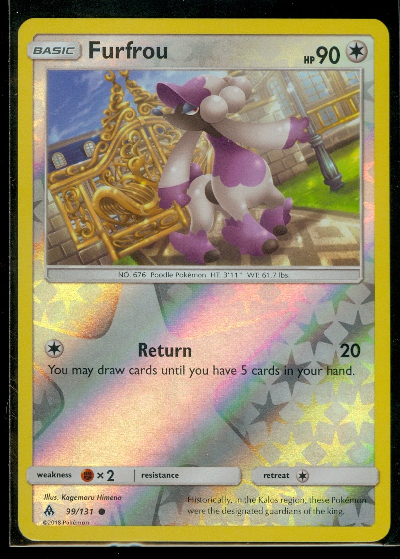 Pokemon FURFROU 99/131 - Forbidden Light - Rev Holo - MINT