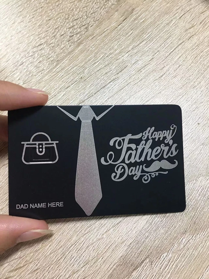 Stainless Steel customized logo metal credit card with HiCo strip and blank chip - Image 4 of 4