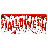 Blutige Halloween Deko Horror Grusel TüRbanner Party Fest Kunststoff Dekoration