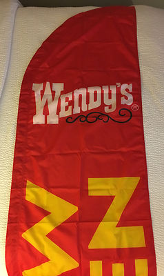 NEW Wendys Fast Food Restaurant Now Open Feather Banner Swooper Flag Only