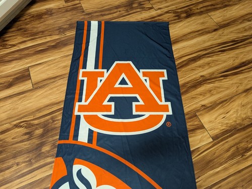 Auburn Tigers 24"x88" College Football Basketball Blue & Orange Long Banner - Picture 2 of 6