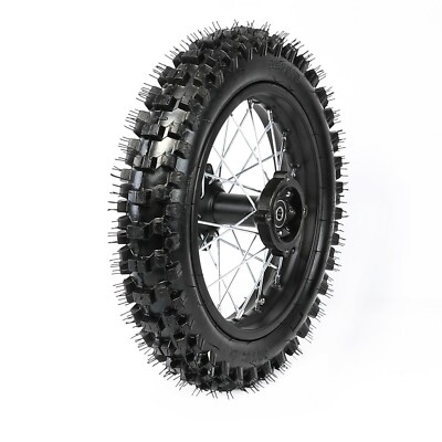 12''Rear Tire Wheel Rim 80/100-12 Tyre for Apollo 125cc CRF KLX TTR SSR Coolster