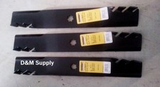 set of 3  48" mower mulching Predator blades to fit John DeereGX21784 LA series 
