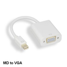 Mini DisplayPort Male to VGA HD15 Female Video Adapter for TV Monitor Projector
