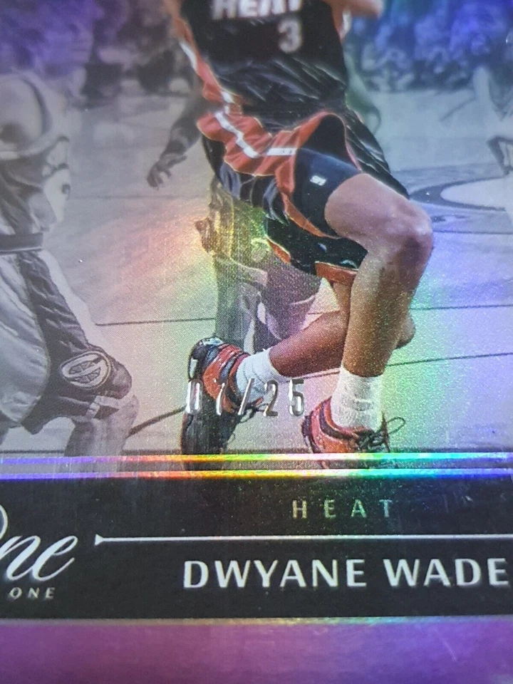 2023 Panini One and One Dwyane Wade #159 PURPLE /25 Holo - Panini Sealed - image 2 of 3