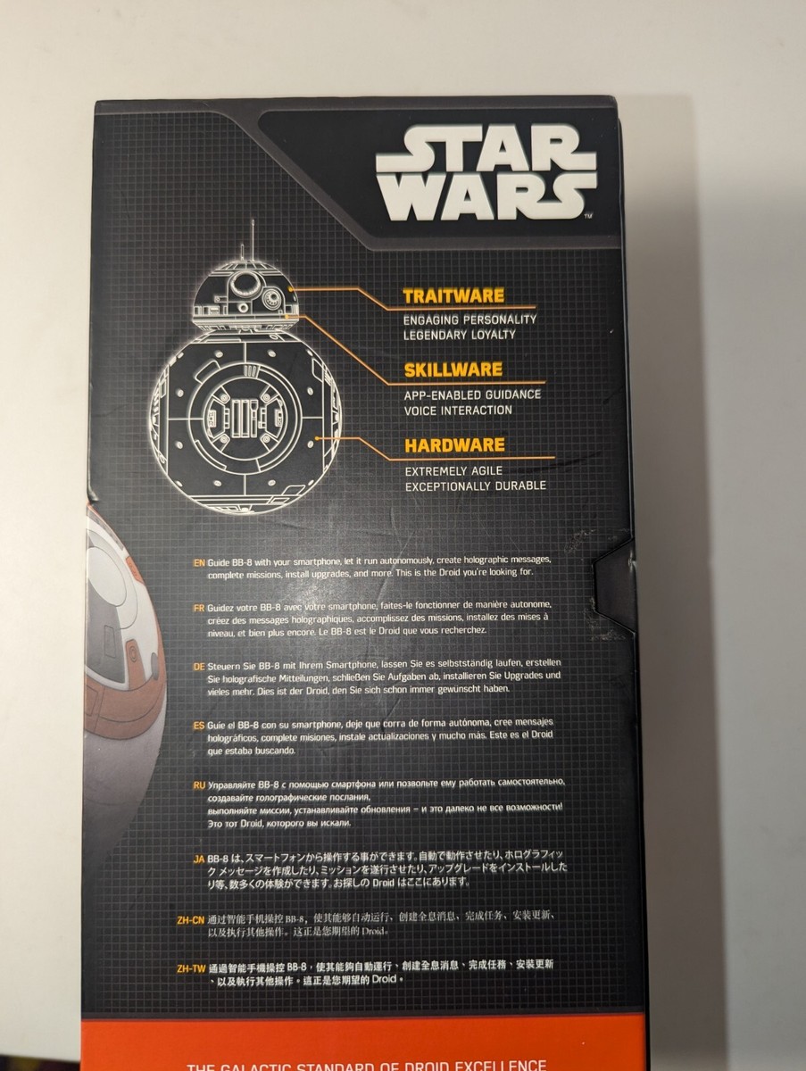 Star Wars Sphero BB8 App Enabled Droid Complete in box