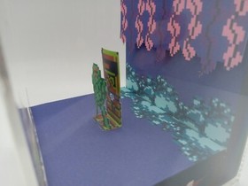 Teenage Mutant Ninja Turtle TMNT The Dam Nintendo NES Shadow Box Diorama Cube