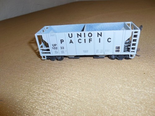 TREN ESCALA HO UNION PACIFIC UP 2 BAHÍAS GRIS TOLVA VAGÓN SIN TECHO - Imagen 3 de 6