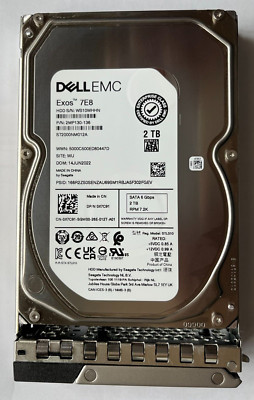 0Y4CD DELL EMC SEAGATE 2TB 3.5'' SATA 6Gbps HDD ST2000NM012B 00Y4CD T440 R540