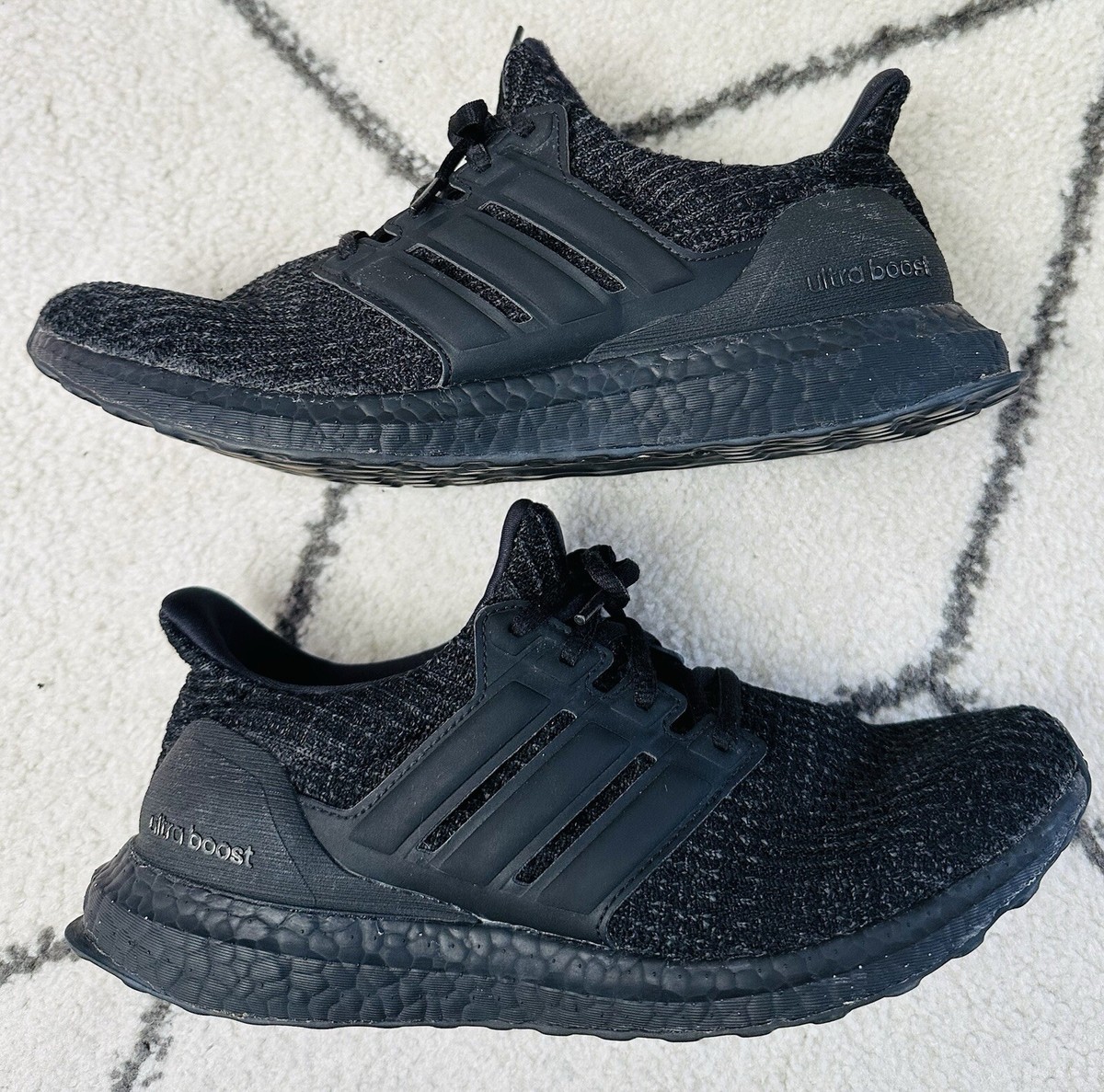 Adidas UltraBoost Women Size 10 Triple Black Gold F36123
