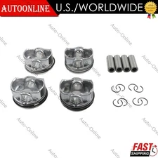 4Pcs G4FJ 1.6T Engine Pistons & Rings Kit 23410-2BCA0 For Hyundai Kia 2011-2019