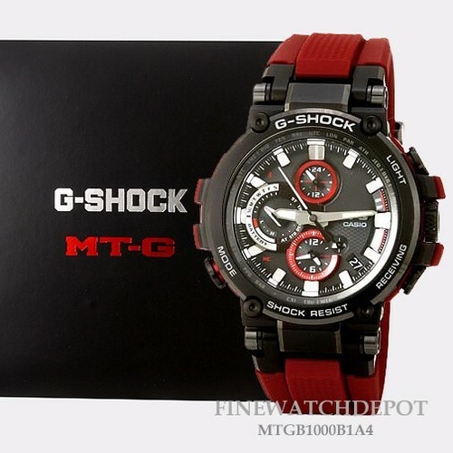 Authentic Mens G-Shock MT-G Tough Solar Multi-Band 6 MTGB1000B-1A4CR