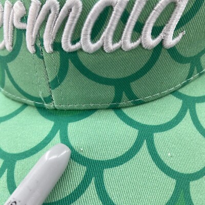 Disney Little Mermaid Scale Hat by Cakeworthy Green Dad hat  display picture 1