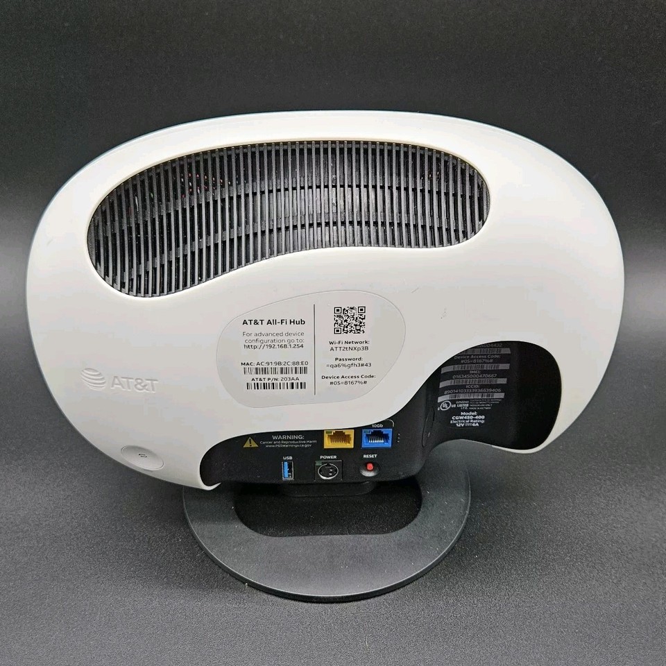 AT&T All-Fi Hub Internet Air Model CGW450-400 (No Power Supply) | eBay