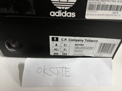 C.P. Company x adidas Tobacco Red/us 8 | eBay