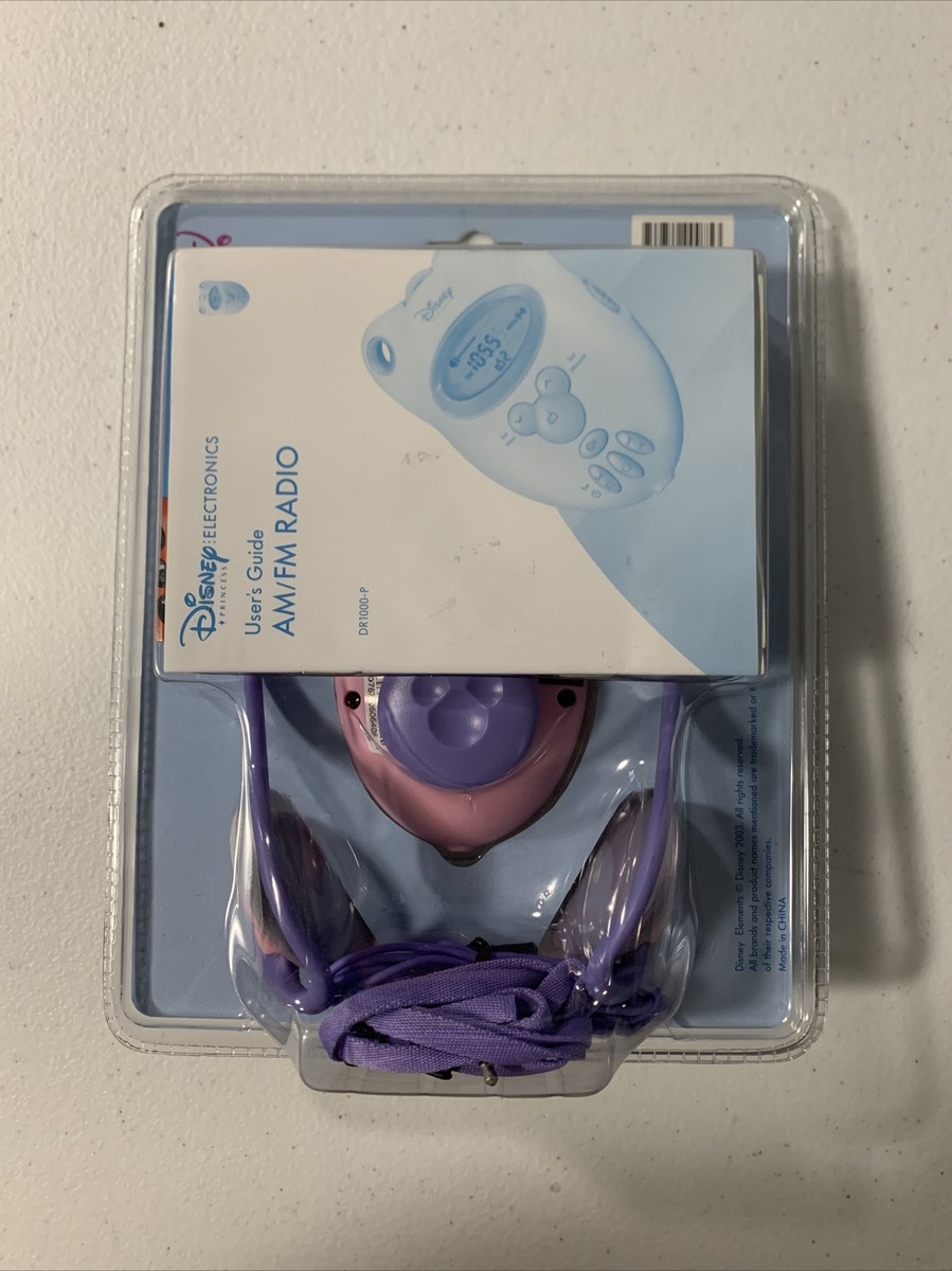 Brand New Disney Princess AM/FM Radio Pink W/ Matching