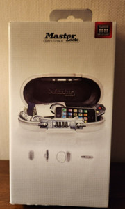 Master Lock Safe Space 5900D White Combination Box, New in Box
