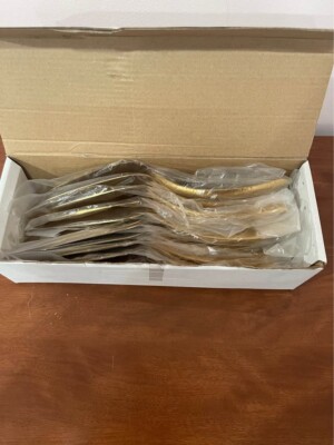 12X Bon Chef 9465HFG Stainless Steel 18/8 TU Hammered Gold Hollow Coold Handle