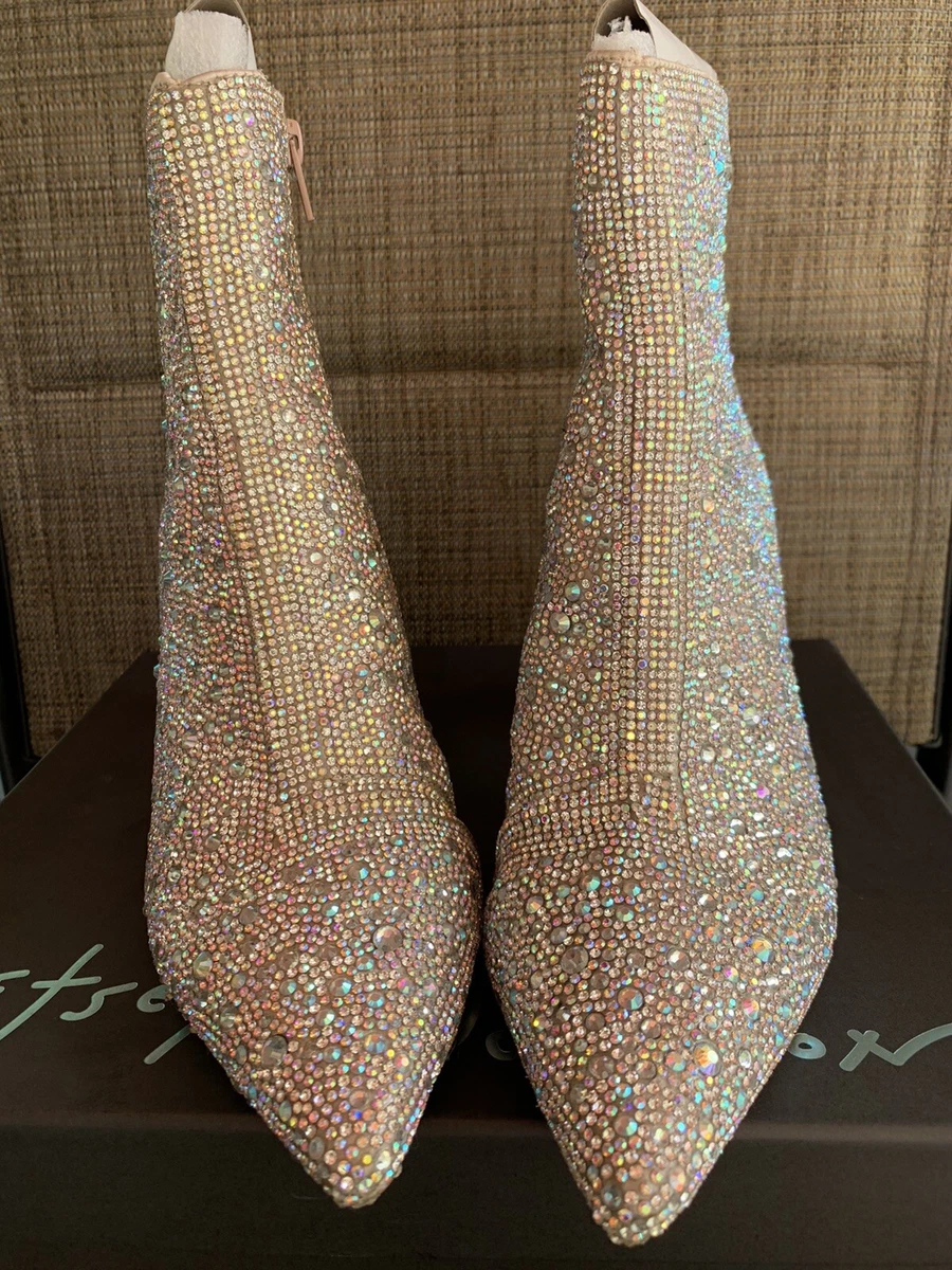 Betsey johnson hotsell rhinestone booties