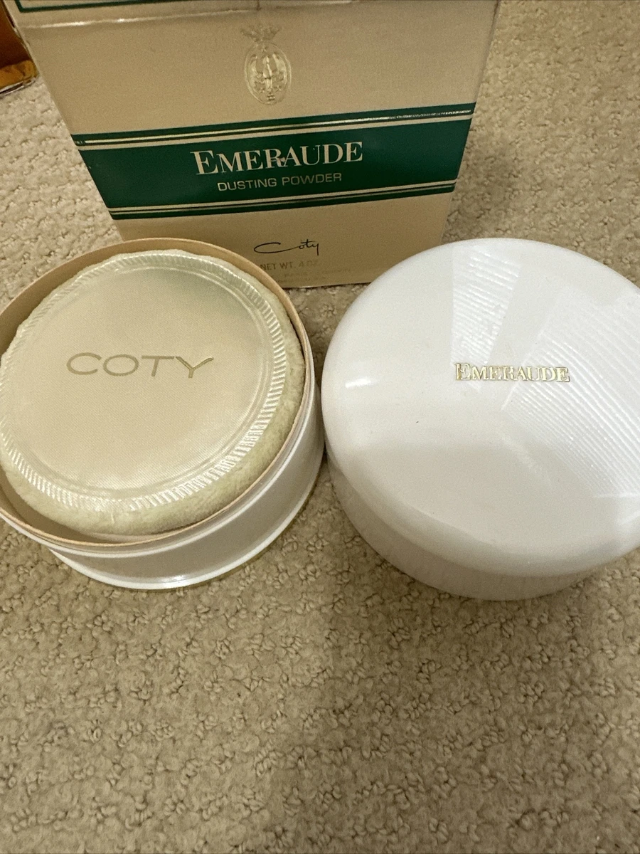 Coty Emeraude Dusting Powder 4 Ounces new Sealed with Box original