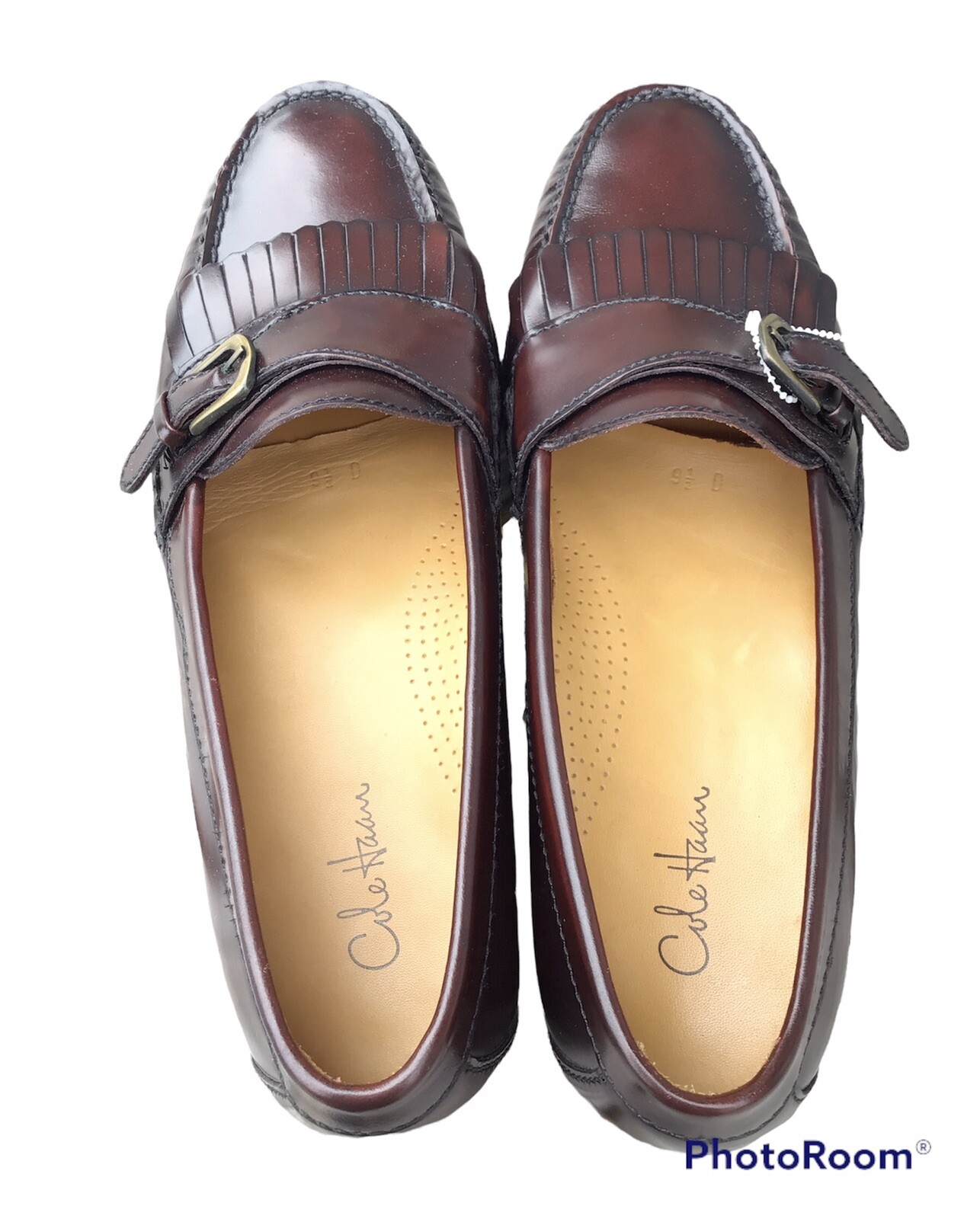 Cole Haan Pinch Buckle Burgundy Leather 