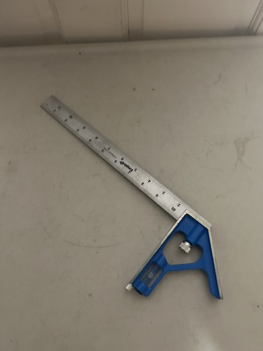 Empire Level E250 12" True Blue Stainless Steel Blade Combination Square Level