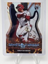 2026 Bowman Chrome Power Chords RARE DIE-CUT INSERT PC-19 Christian Moore, RC
