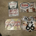 4 Pack Vintage Metal Tin Signs Garage Gas Station Wall Decor