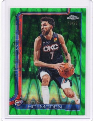 Topps Chrome 2026 NBA Chet Holmgren Oklahoma City Thunder #31 Green /99