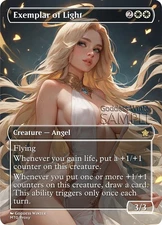 MTG - Exemplar of Light - Fanart Borderless Style - EDH / Playtest