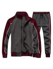 Men's Tracksuits Sweat Suit Casual Long Sleeve 2 Piece Outfit Sports Jogging ...