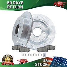 Rear Drilled Rotor Brake Pad for Buick Allure...