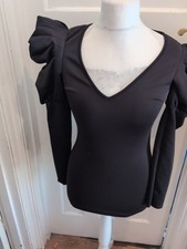 Boohoo Night 10 Black Long Sleeve Bodycon Dress