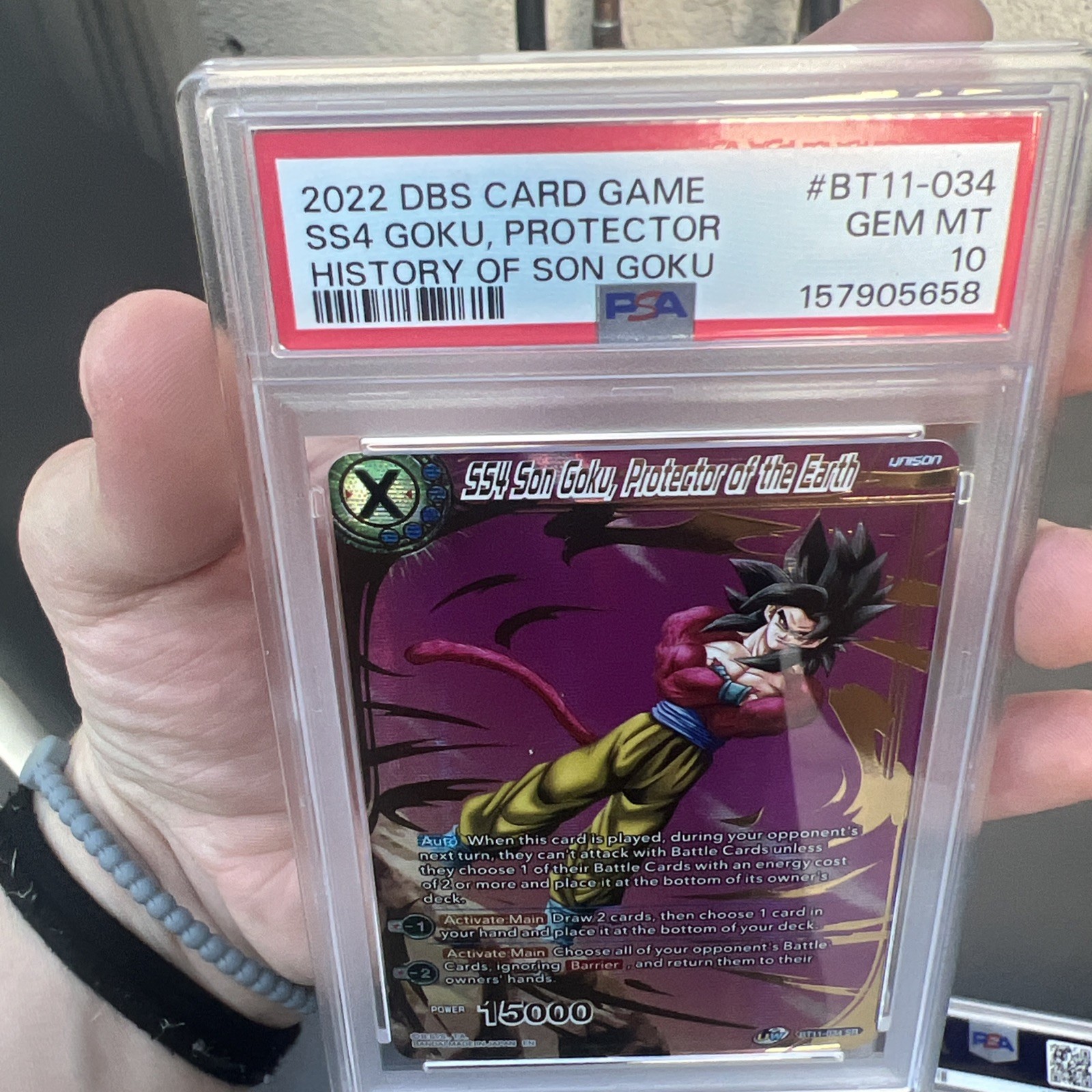 2022 Dragon Ball Super SS4 Goku & Vegeta Sequential PSA 10 BT11-034, BT11-052 view 4