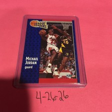 Fleer 1991-92 Michael Jordan League Leaders card #220 Chicago Bulls MINT!