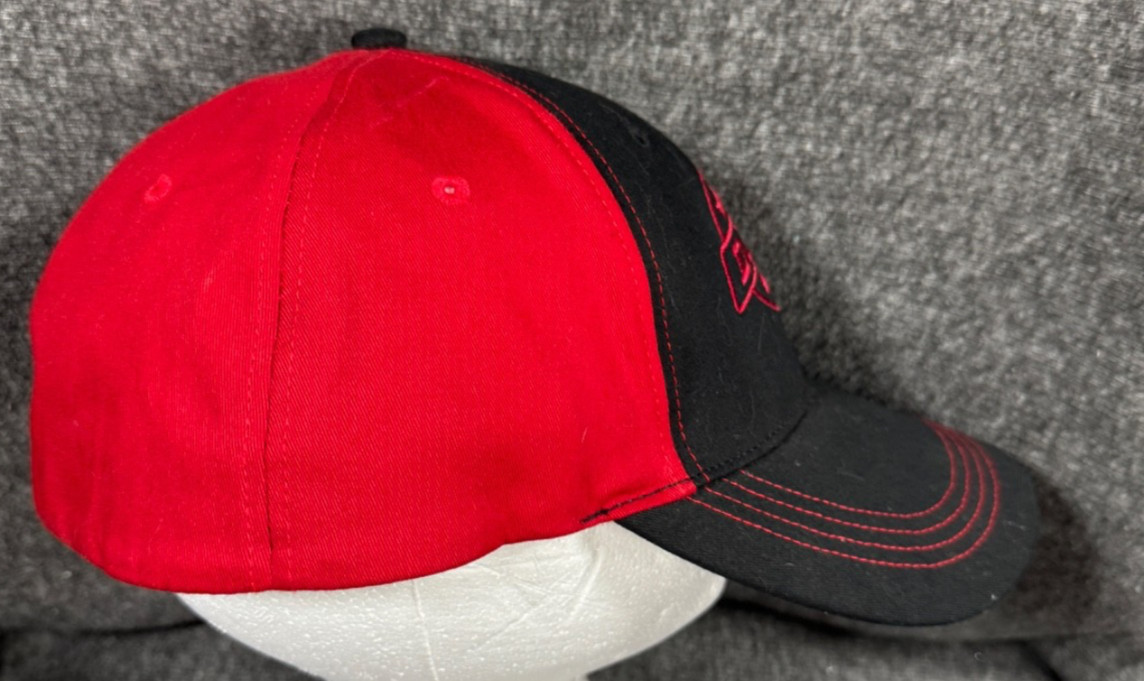 Dickies Baseball Cap Hat Red Black Embroidered View 2