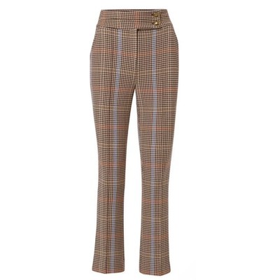 Veronica Beard Mont Lake Houndstooth Pants Chicory multi Women's Sz 0