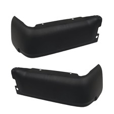 Black Steel Rear Bumper Ends L R No Sensor Holes For 09-14 F150 9l3z17906cptm Black Steel Rear Bumper Ends L R No Sensor Holes For 09-14 F150 9l3z17906cptm