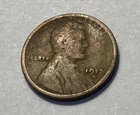 1913 D Lincoln Wheat Cent Penny - 113 Year Old Penny - Nice Brown Tone -