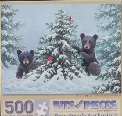 Abraham Hunter 500 Pc Bits and Pieces Jigsaw Puzzle O Christmas Tree NIB