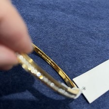 Kate Spade Gold Ring It Up Hinged Bangle Bnwt