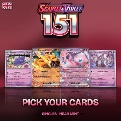 Pokemon Cards 151 MEW Singles Choose Your Card English Near Mint
